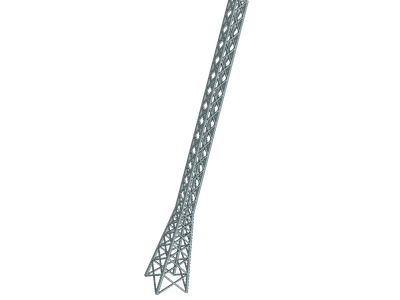 3D simulation of a lattice tower image