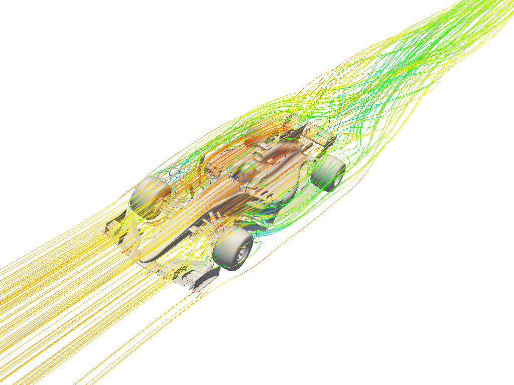 Aerodynamics of a F1 racecar image