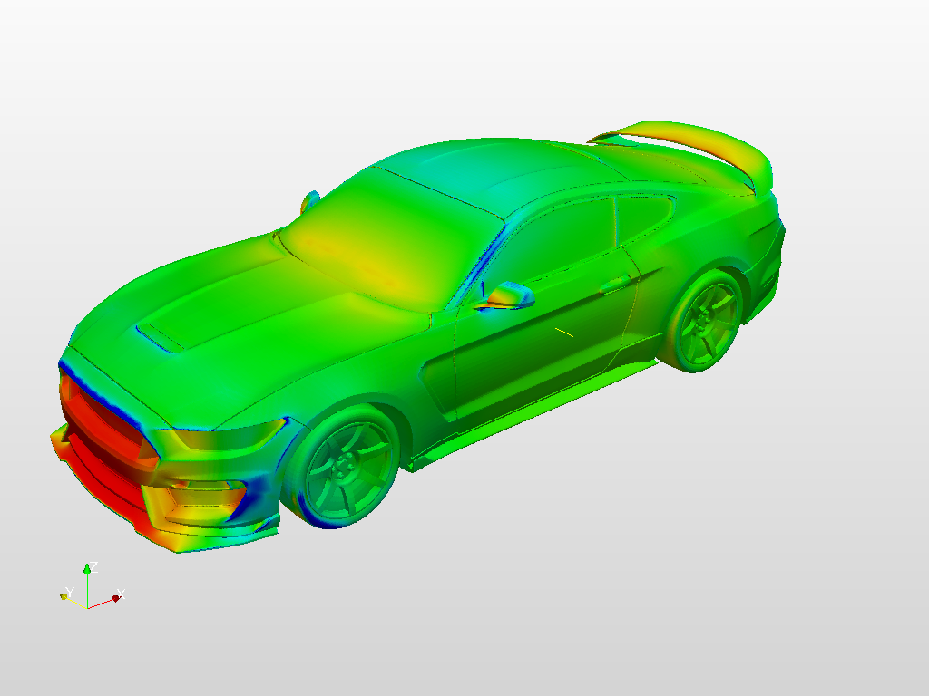 Incompressible CFD simulation over a drone image