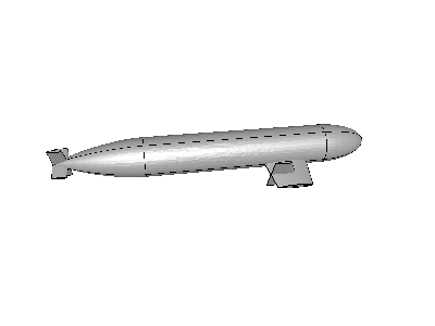 External flow around a submarine image