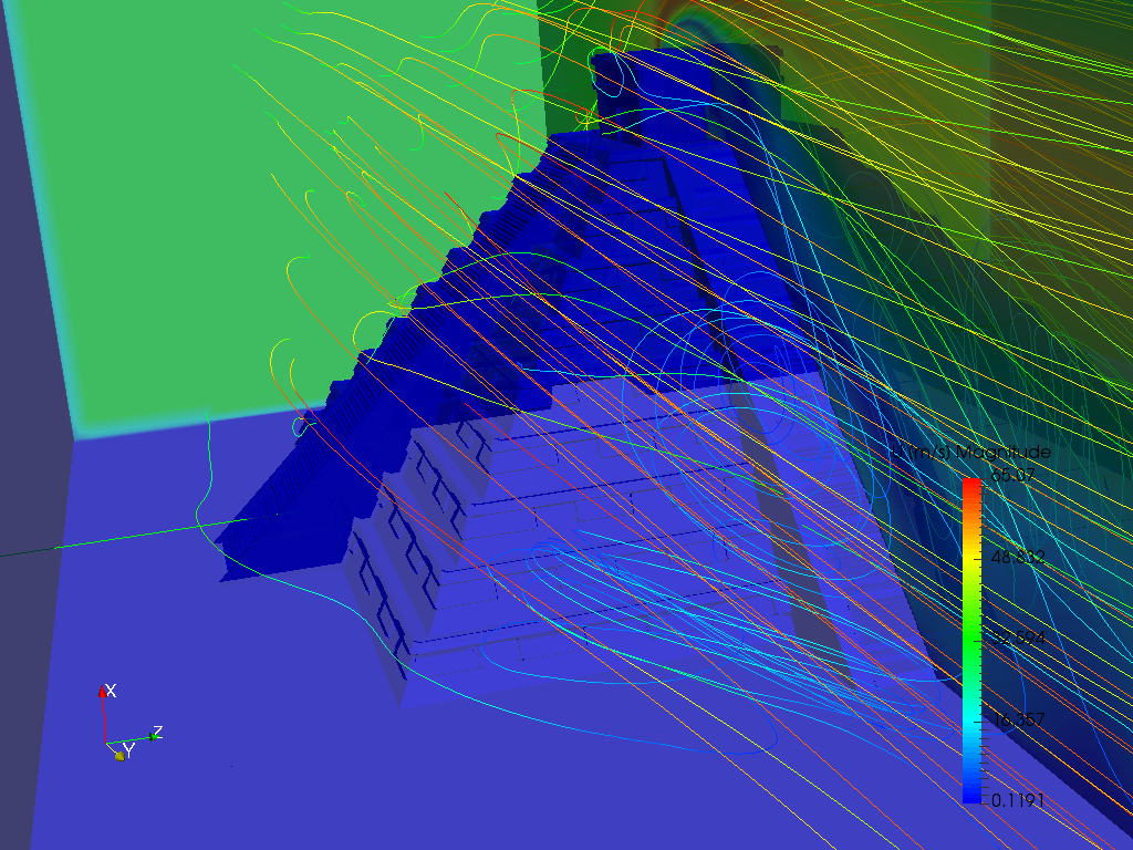 EJEMPLO Chichen Itza CFD - Wind tunnel image