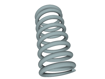 Static analysis of helical spring image