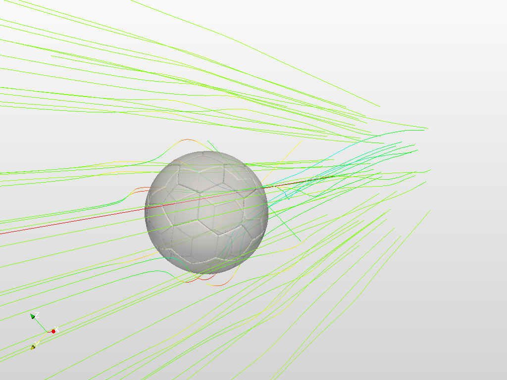 Airflow around a football - Magnus Effect image