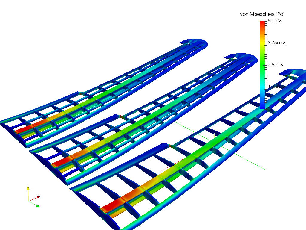 Airplane Wing Design Optimization with Stress Analysis image