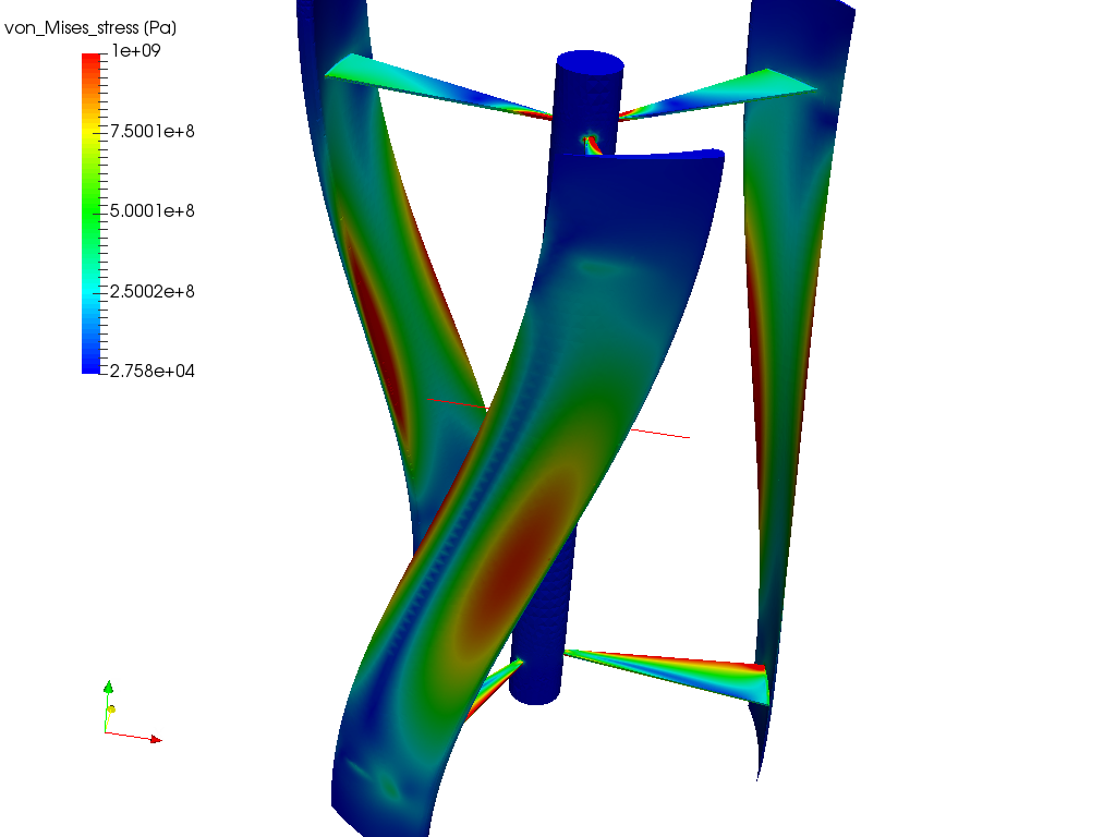 Vertical wind turbine image