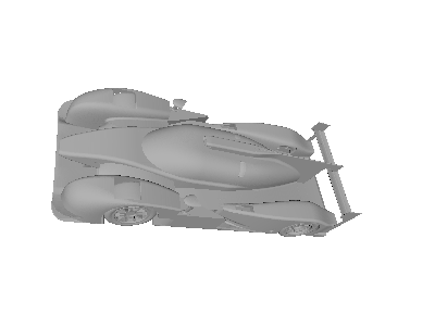 Aerodynamics analysis of a LMP1 race car image