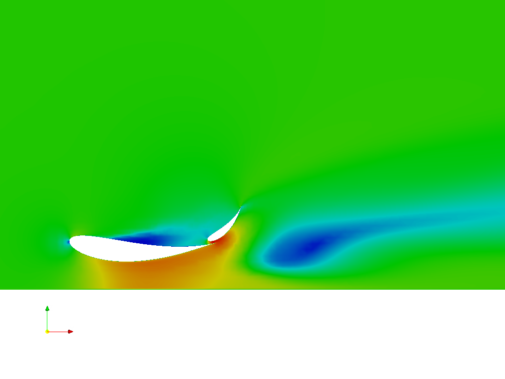 Formula front wing - CFD simulation image