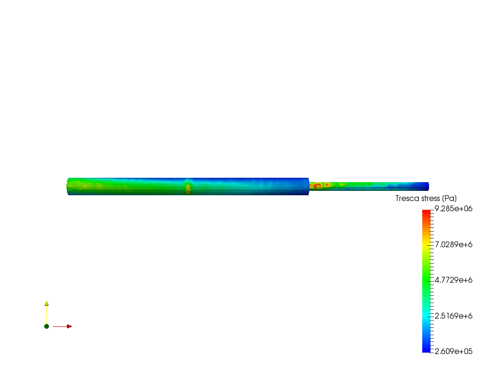 Circular beam, trapezoidal load image