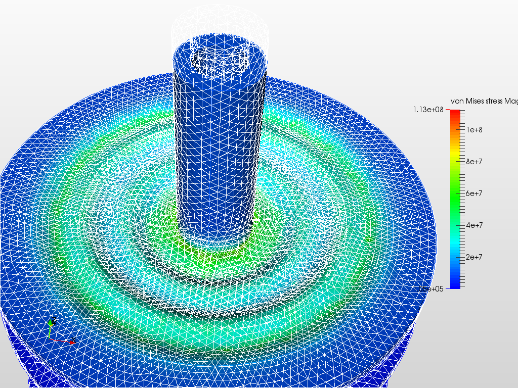Drum Stress Analysis with FEA image