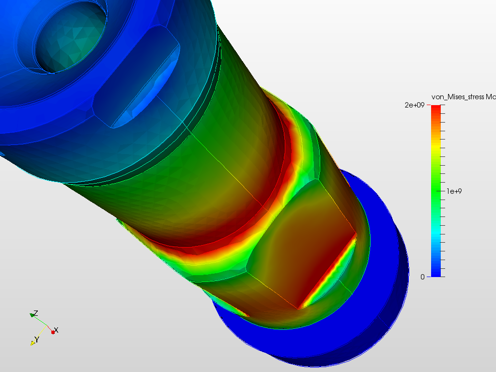 DTH Piston Impact with FEA image