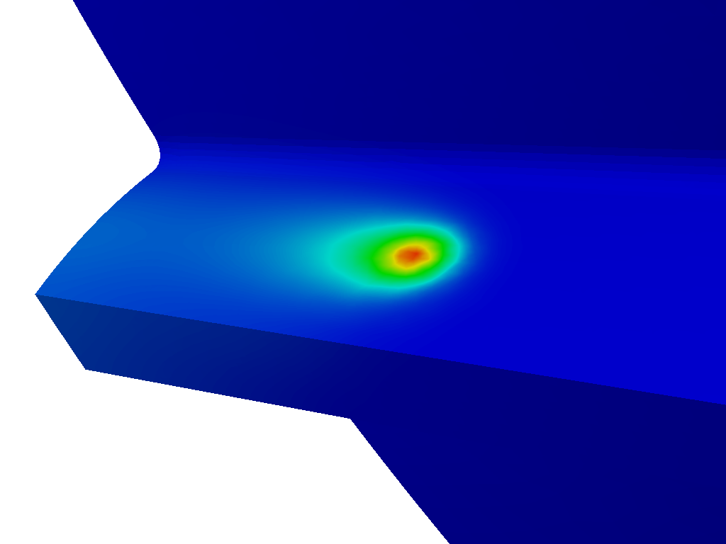 Helical Gear Laser Hardening Simulation image