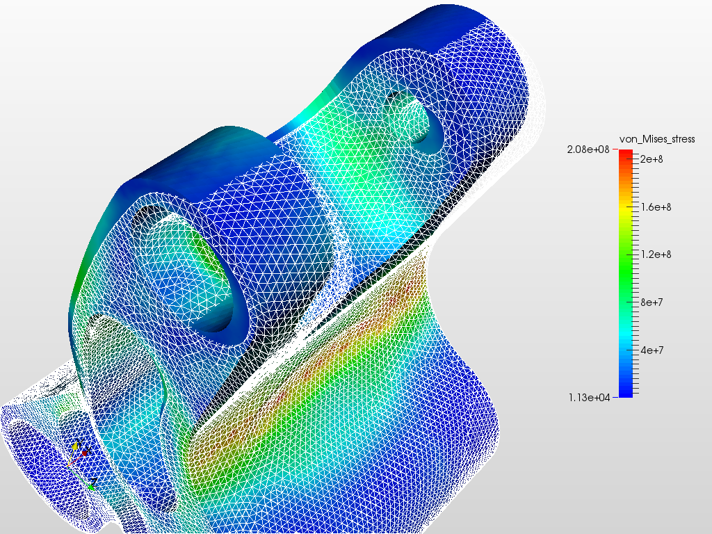 Stress Analysis of a Rocker Bike Part with FEA image