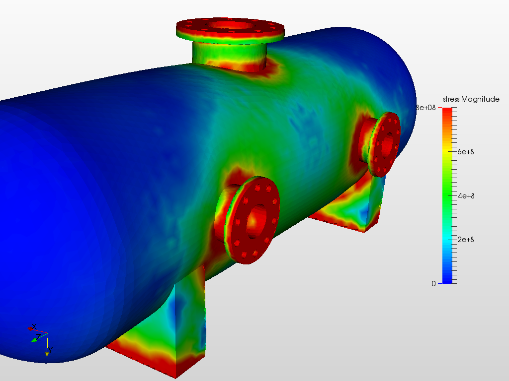 Pressure Vessel Thermomechanical Analysis  image