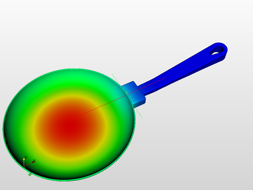 Thermal Simulation of a Frying Pan Design image