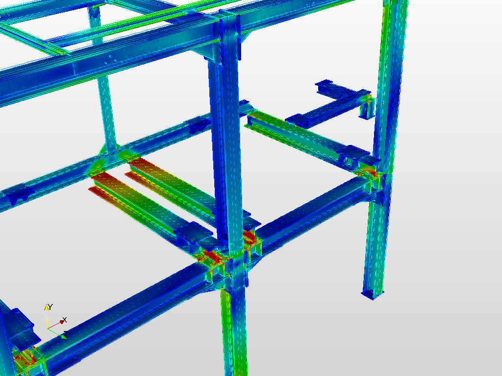 Stress Analysis of a Large Steel Structure image