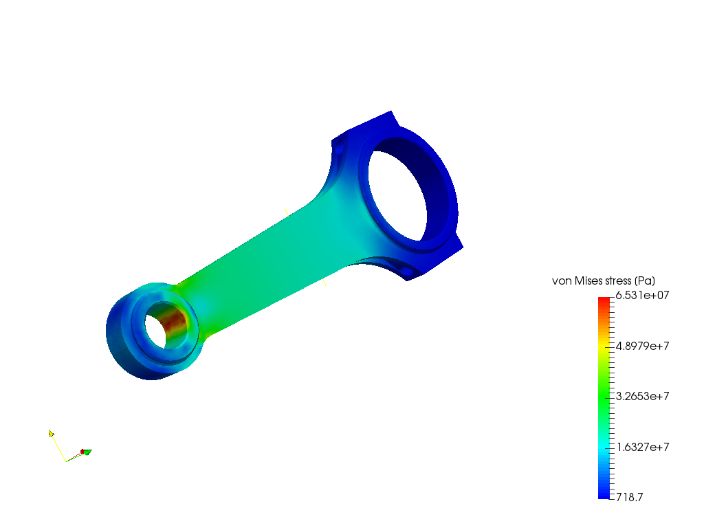 Tutorial-01: Connecting rod stress analysis image