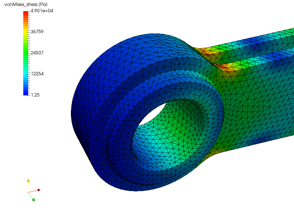 Tutorial-01: Connecting rod stress analysis image