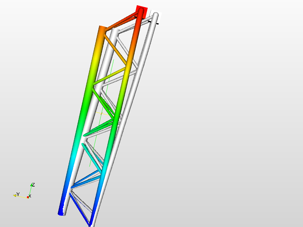 Tutorial - Linear static analysis of a crane image