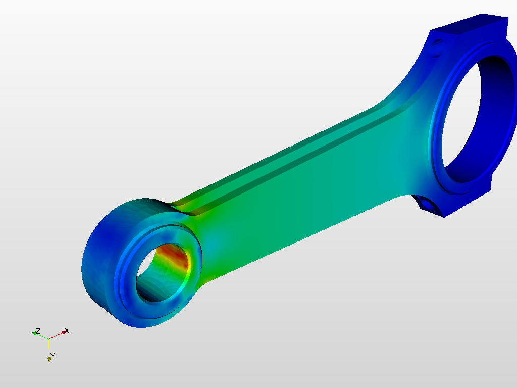 Tutorial-01: Connecting rod stress analysis - Copy image