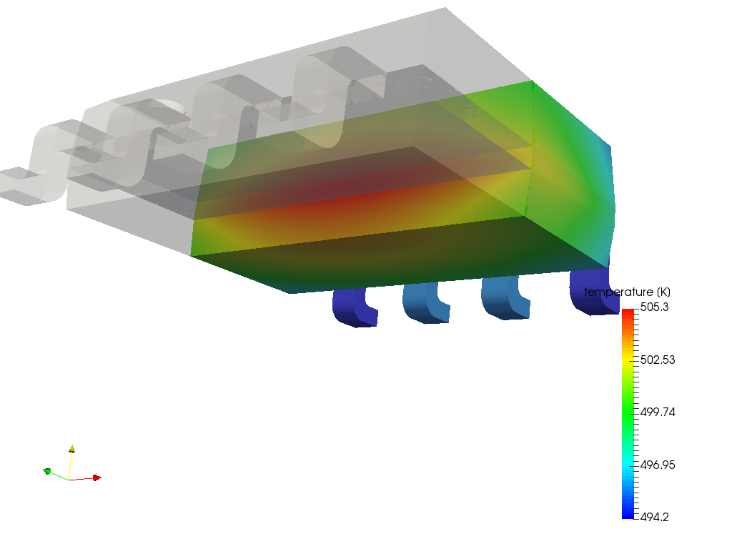 Electronic 8-PIN SOIC thermal structural analysis image