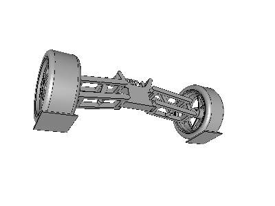 Car mono shock wishbone - structural analysis image