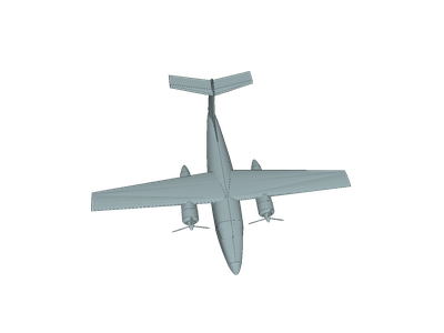 Test aircraft flow image