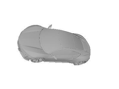 Aerodynamics analysis of a sports car image