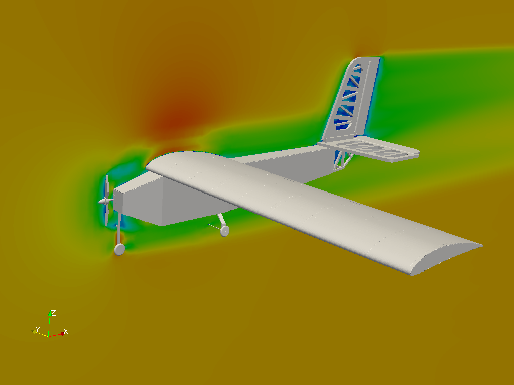 Aerodynamics Test of an Airplane with CFD Simulation image