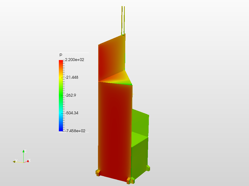 Wind Load Simulation of Bank of China Tower image