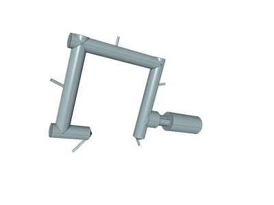 Pipe system flow simulation image