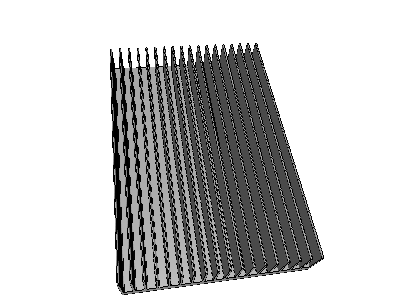 Steady State Thermal Simulation of a Heat Sink image