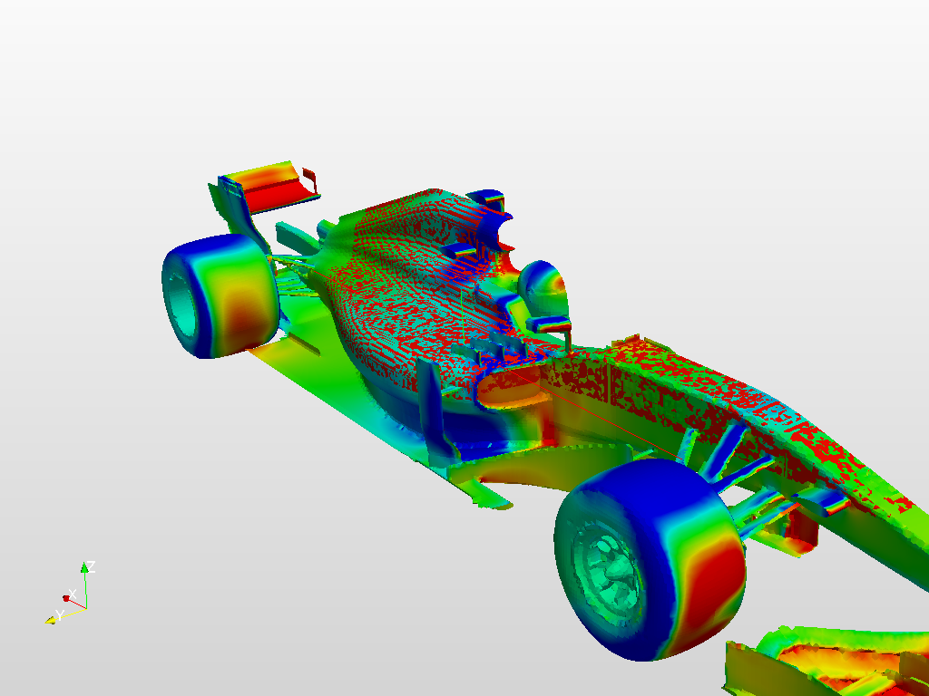 Analysis of Aerodynamics of an F1 Car with CFD  image