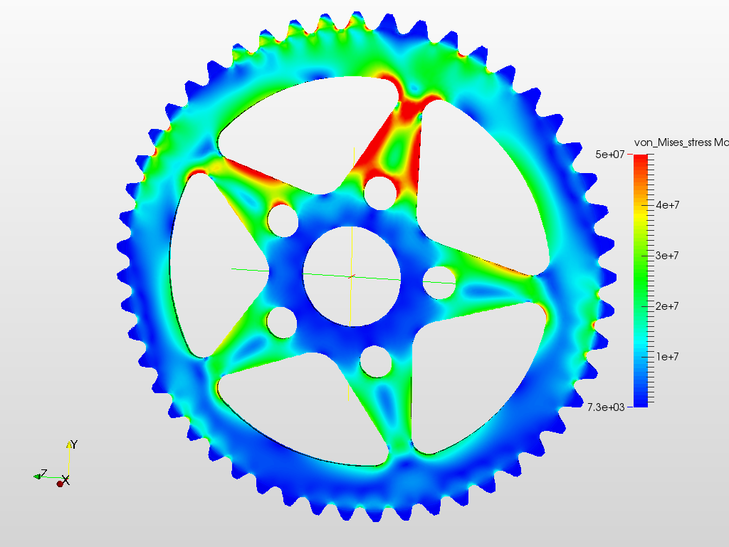 Static Stress Analysis of Sprocket under Torque  image