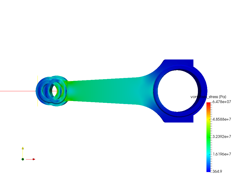 Tutorial-01: Connecting rod stress analysis image