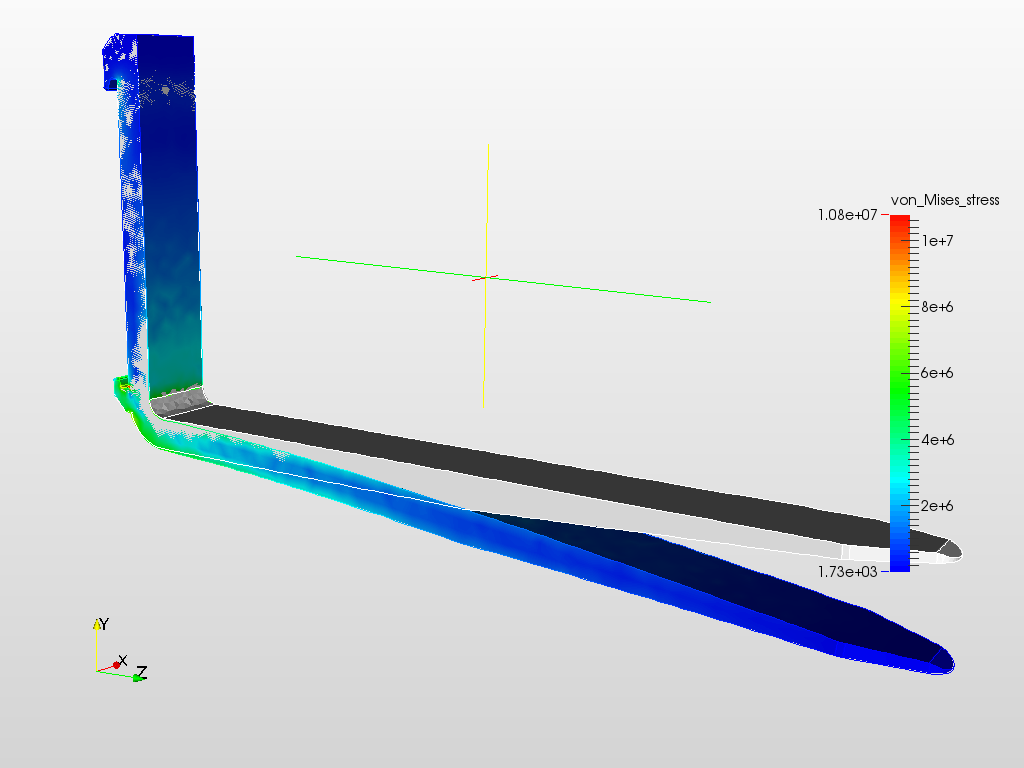 Fork Lifter Static FEA image