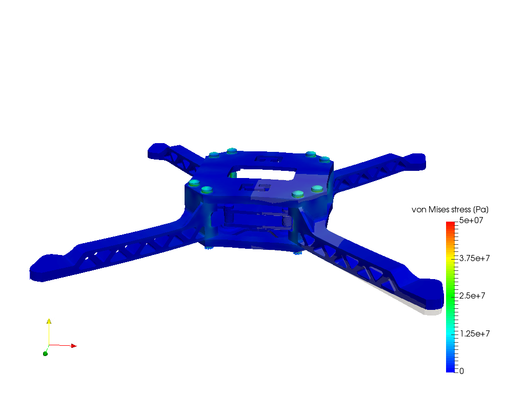 Drone arm fea image