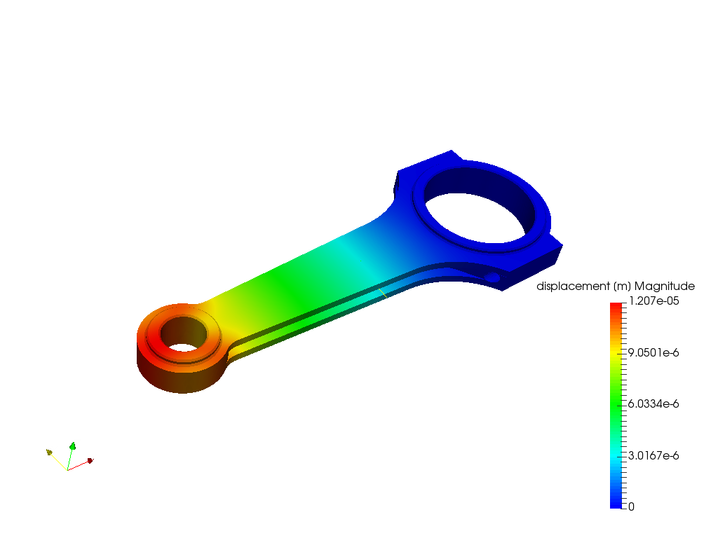 Tutorial-01: Connecting rod stress analysis image