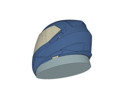 Helmet CFD - closed base image