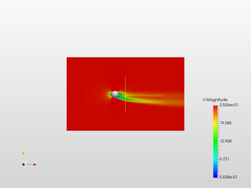 Airflow around a football image