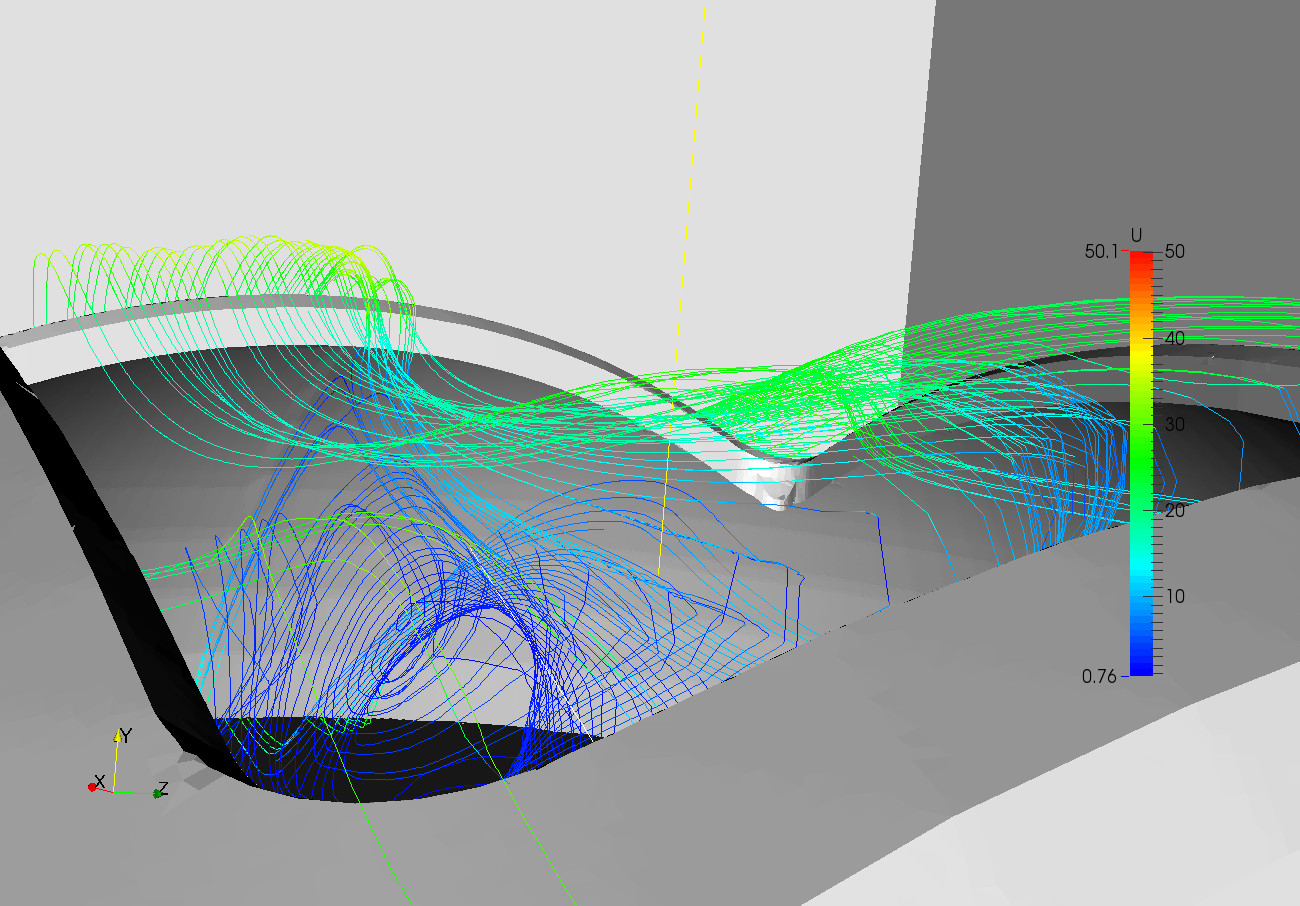 Airflow in and around a stadium image