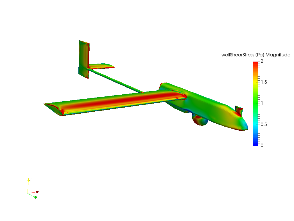 FEA simulation of model Unmanned Aircraft Vehicle image