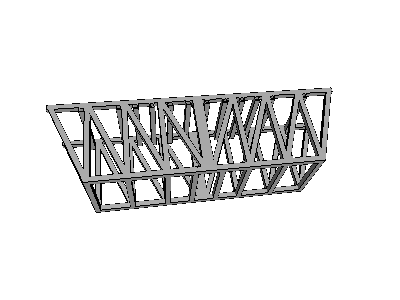 Frequency analysis on truss bridge image