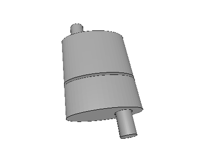 Acoustic natural frequencies of a muffler image