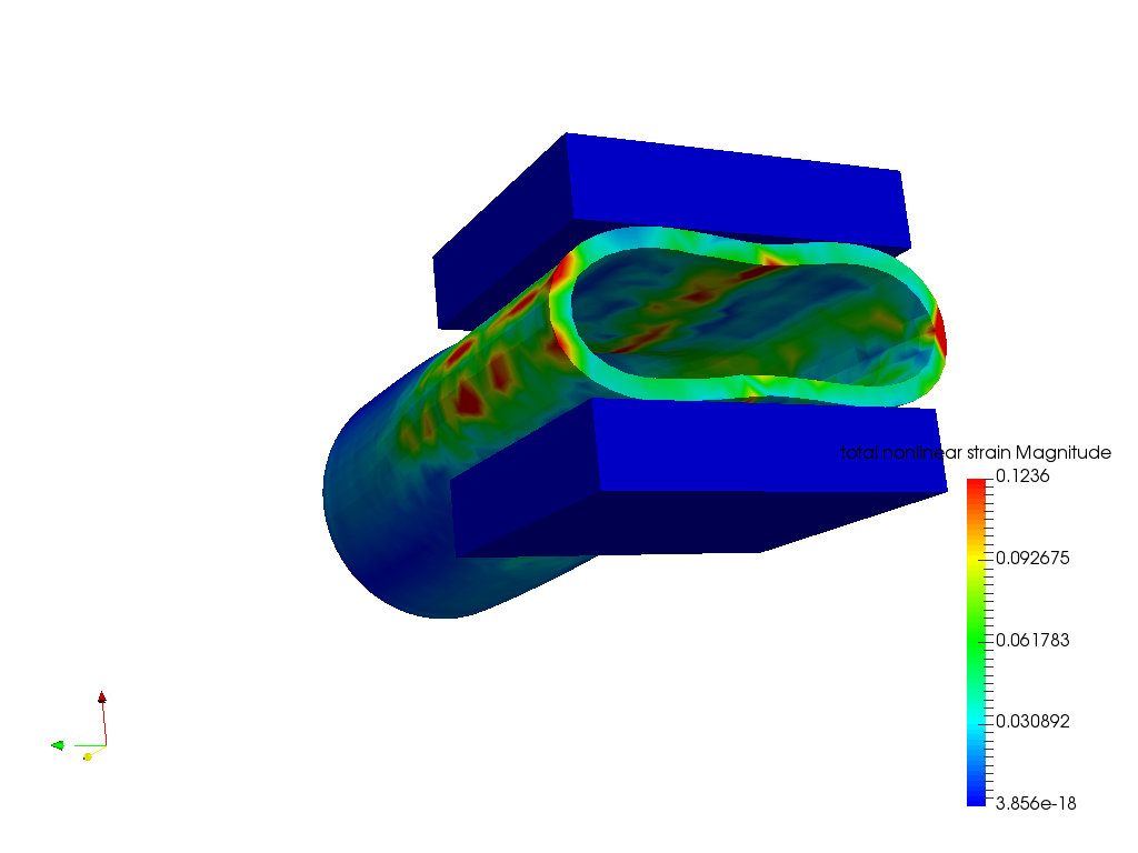 ElastoPlastic Analysis of an Oil Pipe image