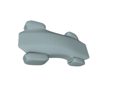 Aerodynamics analysis of a futuristic car body image