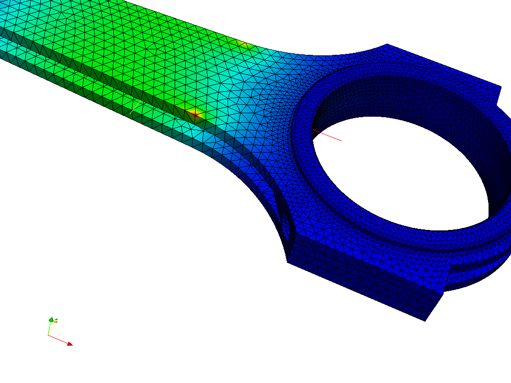 Tutorial-01: Connecting rod stress analysis image