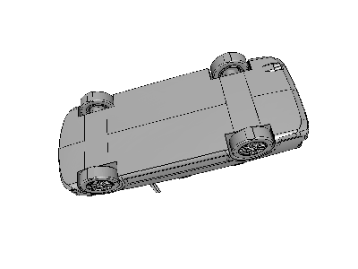 Car cabin air flow analysis image