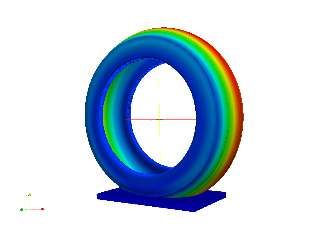 Saved tire deformation analysis image