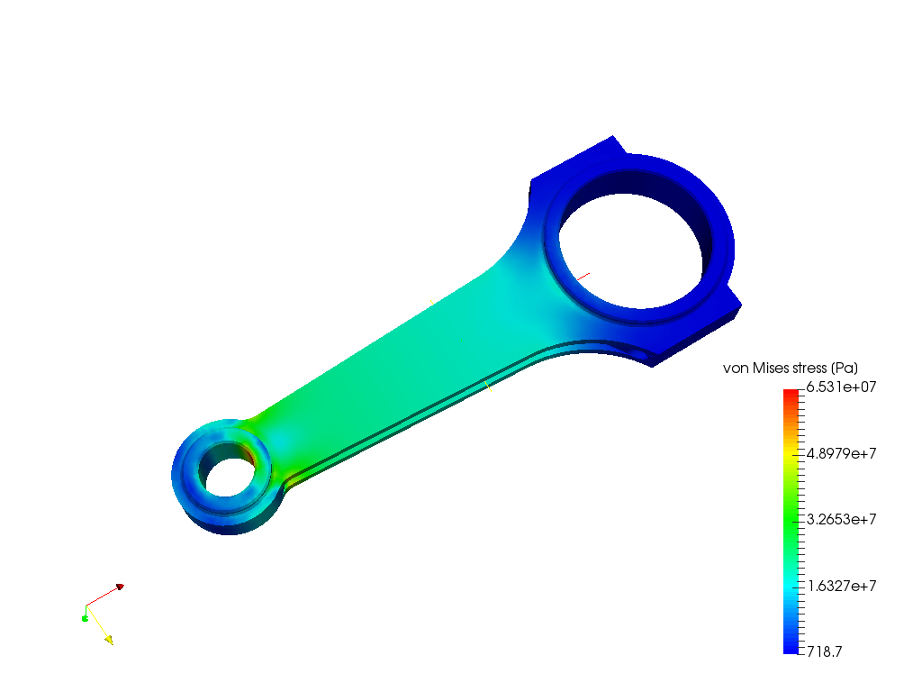 Tutorial-01: Connecting rod stress analysis image