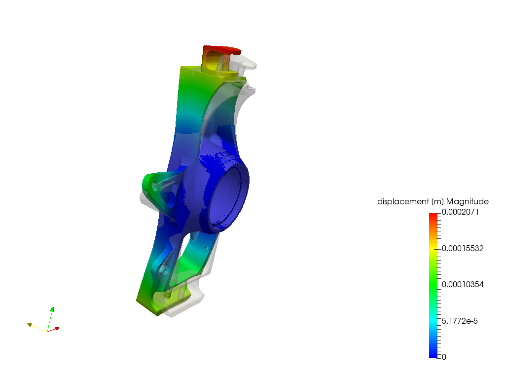 FEA for Formula Student/FSAE - Front Upright WS1 image